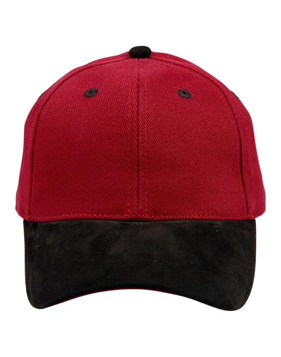 SUEDE PEAK CAP - madhats.com.au