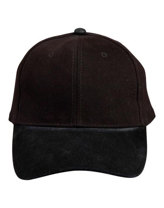 SUEDE PEAK CAP - madhats.com.au