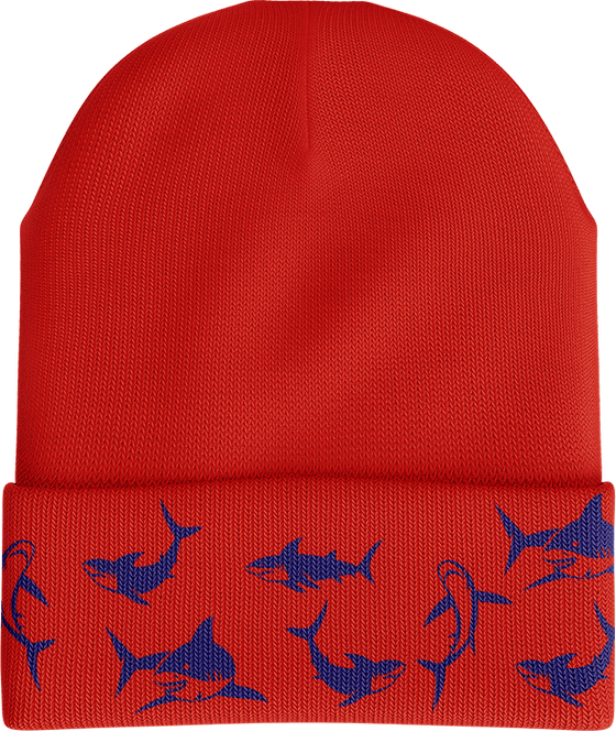 Swim With Sharks Beanie - madhats.com.au