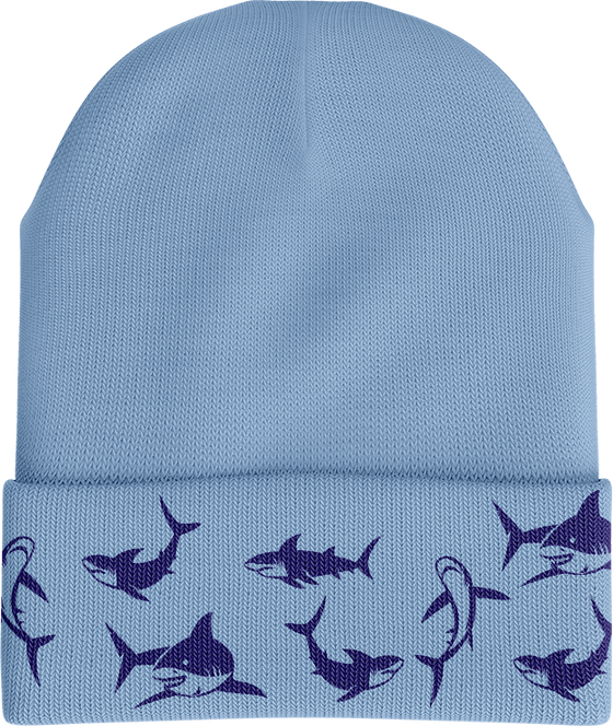 Swim With Sharks Beanie - madhats.com.au