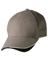 The edge, two tone heavy brushed sandwich peak - madhats.com.au