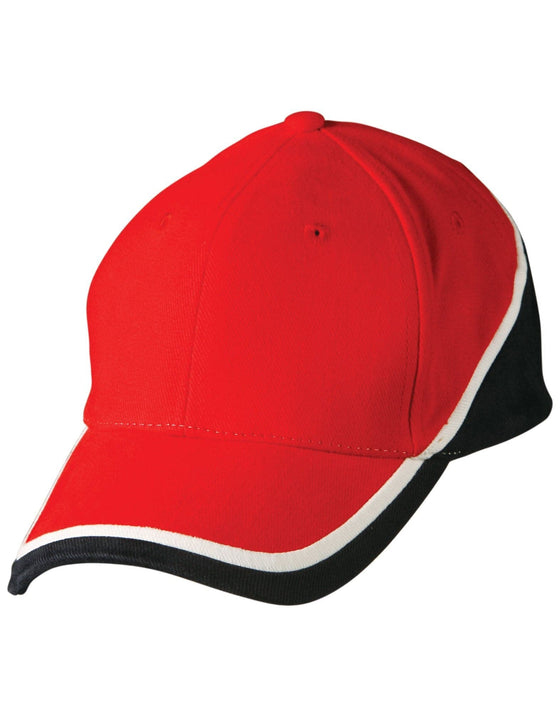 Tri-color sue heavy brushed cotton cap - madhats.com.au