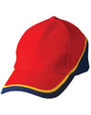 Tri-color sue heavy brushed cotton cap - madhats.com.au