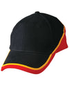 Tri-color sue heavy brushed cotton cap - madhats.com.au