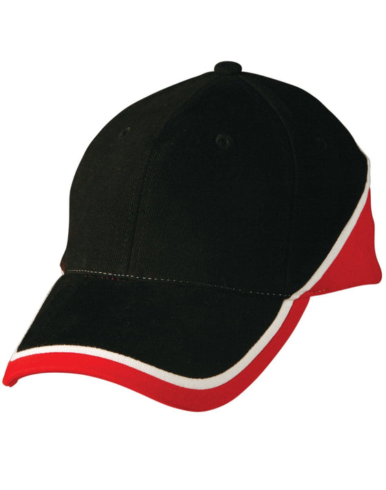 Tri-color sue heavy brushed cotton cap - madhats.com.au