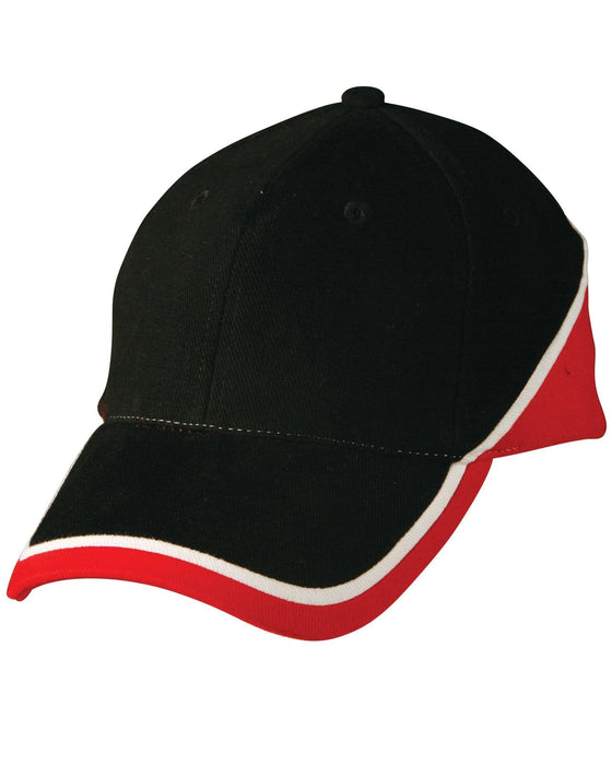 Tri-color sue heavy brushed cotton cap - madhats.com.au