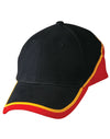 Tri-color sue heavy brushed cotton cap - madhats.com.au