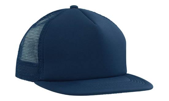 Trucker Mesh Cap With Flat Peak - madhats.com.au