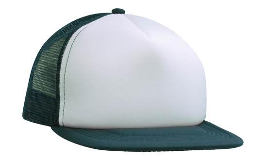 Trucker Mesh Cap With Flat Peak - madhats.com.au