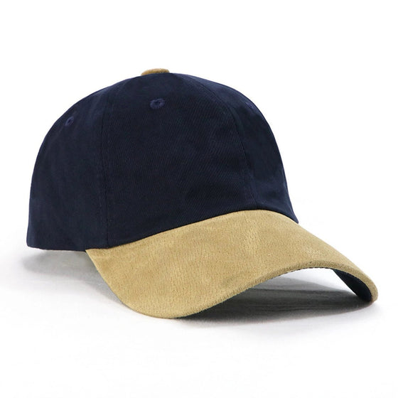 Unstructured HBC Suede Peak Cap - madhats.com.au