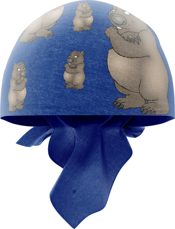 Wally Wombat Bandannas - madhats.com.au