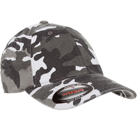 Yupoong-Flexfit Garment Washed Camo by Yupoong - madhats.com.au