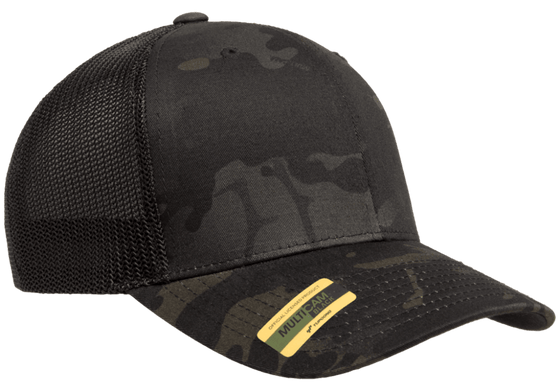 Yupoong Flexfit MultiCam Cotton Camo Trucker Mesh - madhats.com.au