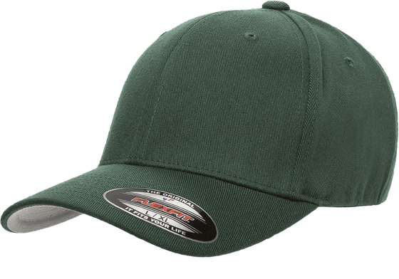 Yupoong Flexfit Wool Mid Profile Cap - madhats.com.au