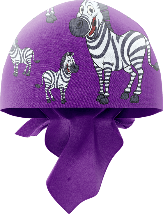 Ziva Zebra Bandannas - madhats.com.au