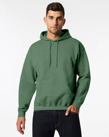  18500 ADULT 50/50 HOODED SWEAT HTR SP DKGRN 2XL