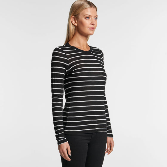 4027 FINE STRIPE LONG SLEEVE - kustomteamwear.com