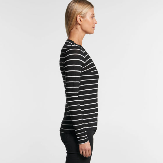 4027 FINE STRIPE LONG SLEEVE - kustomteamwear.com