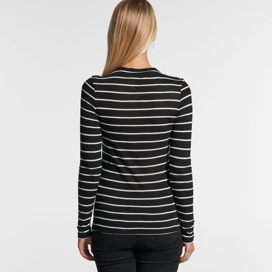 4027 FINE STRIPE LONG SLEEVE - kustomteamwear.com