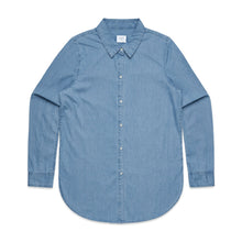  4042 WOS BLUE DENIM SHIRT - kustomteamwear.com