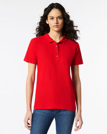  64800L LADIES SOFTSTYLE DOUBLE PIQUE POLO