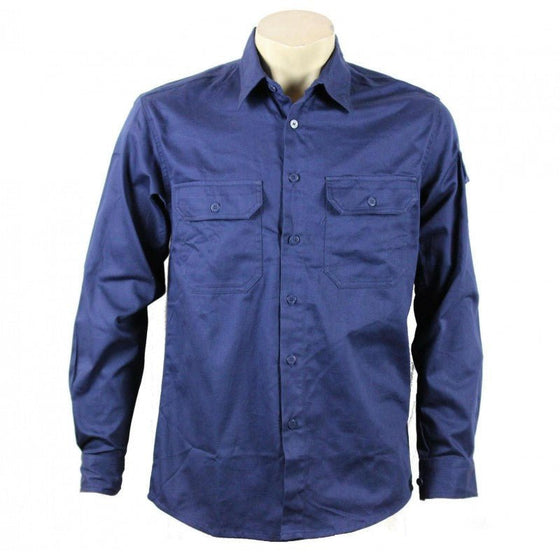 90118# WORK L/S DRILL SHIRT - kustomteamwear.com