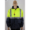 90878# HI VIS JACKET (MESH LINING) - kustomteamwear.com