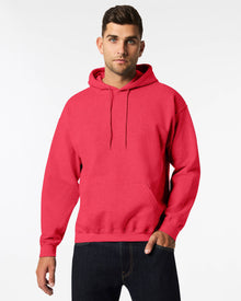  18500 ADULT 50/50 HOODED SWEAT HTR SP SCRLT