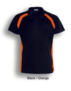 TEAM ESSENTIALS-MENS SHORT SLEEVE CONTRAST PANEL POLO