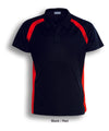 TEAM ESSENTIALS-MENS SHORT SLEEVE CONTRAST PANEL POLO