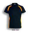TEAM ESSENTIALS-MENS SHORT SLEEVE CONTRAST PANEL POLO