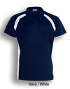 TEAM ESSENTIALS-MENS SHORT SLEEVE CONTRAST PANEL POLO
