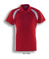 TEAM ESSENTIALS-MENS SHORT SLEEVE CONTRAST PANEL POLO