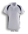 TEAM ESSENTIALS-MENS SHORT SLEEVE CONTRAST PANEL POLO