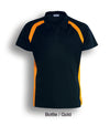 TEAM ESSENTIALS-LADIES SHORT SLEEVE CONTRAST PANEL POLO