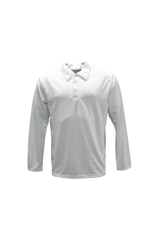 CRICKET L/S POLO ADULTS