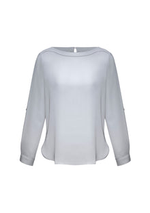  Ladies Madison Boatneck Blouse