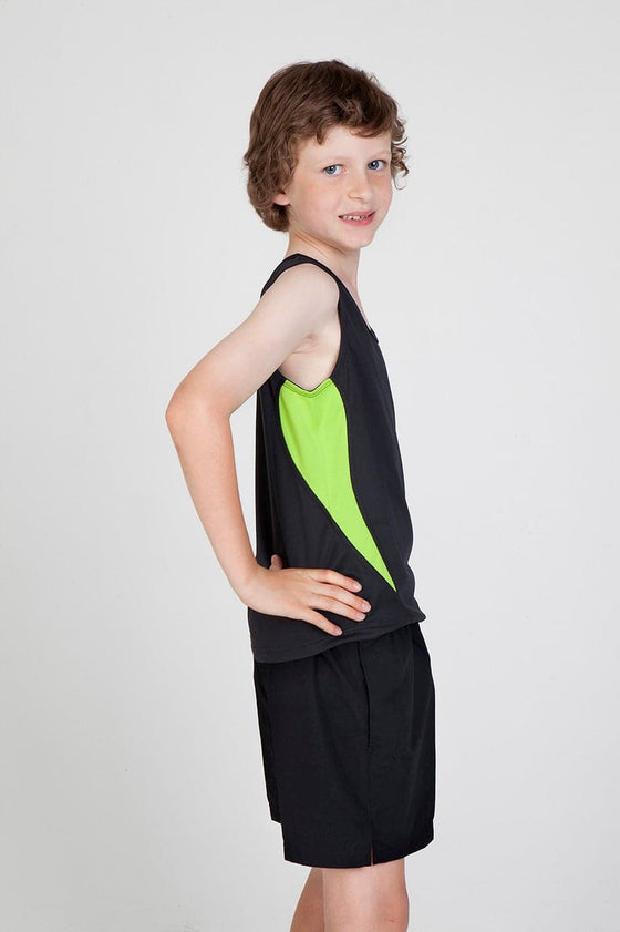Accelerator Singlet: Kids Cool Dry Singlet - kustomteamwear.com