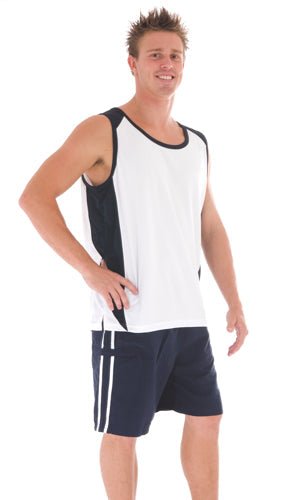 Adult Cool-Breathe Contrast Singlet - kustomteamwear.com