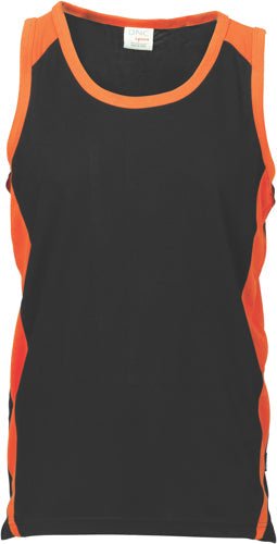 Adult Cool-Breathe Contrast Singlet - kustomteamwear.com