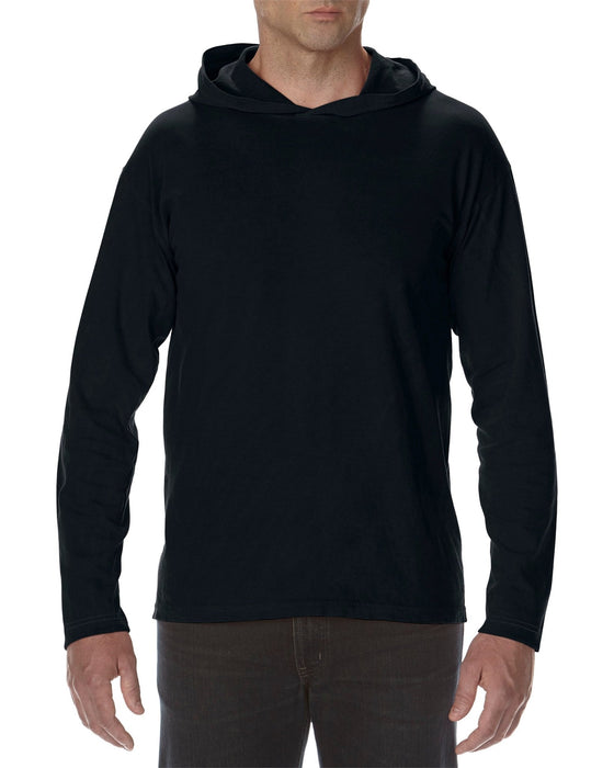 Adult Heavyweight Long Sleeve Hooded T-Shirt - kustomteamwear.com