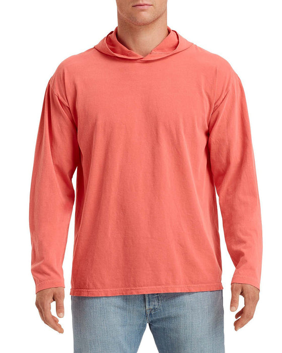 Adult Heavyweight Long Sleeve Hooded T-Shirt - kustomteamwear.com