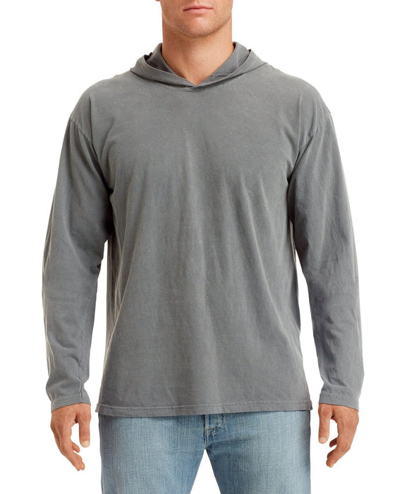 Adult Heavyweight Long Sleeve Hooded T-Shirt - kustomteamwear.com