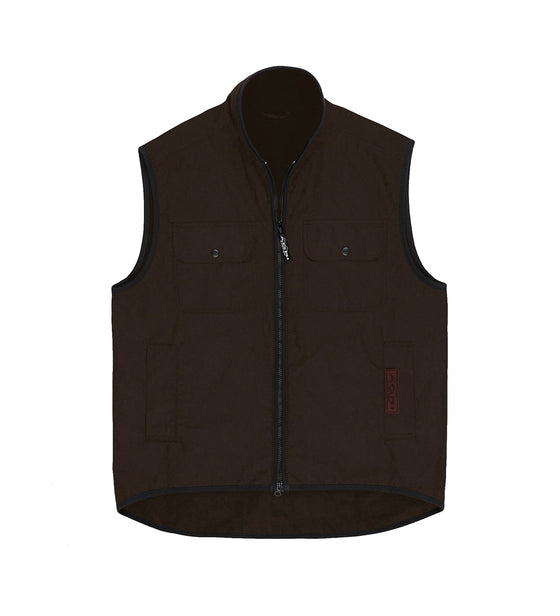 Agri Station Ranger Oilskin Vest - kustomteamwear.com