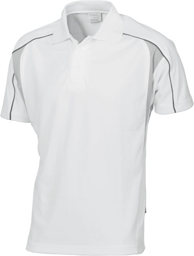 Air Flow Contrast Mesh ÔNÕ Piping Polo Short sleeve - kustomteamwear.com