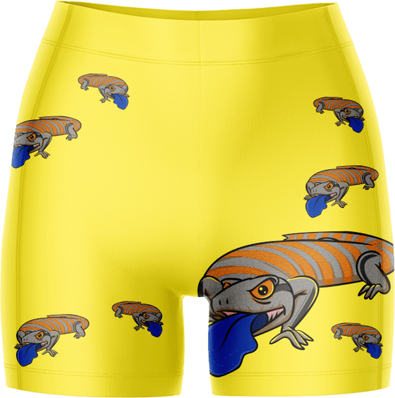 Bluey Lizard Ladies Gym Shorts - fungear.com.au