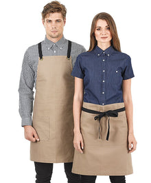  Brooklyn Canvas Bib Apron - 100% Cotton - kustomteamwear.com