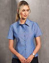 BS05 Ladies Chambray Short Sleeve - kustomteamwear.com