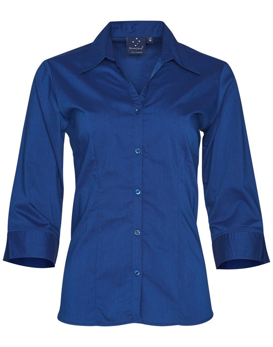 BS07Q Women's Teflon Executive 3/4 Sleeve Shirt - kustomteamwear.com