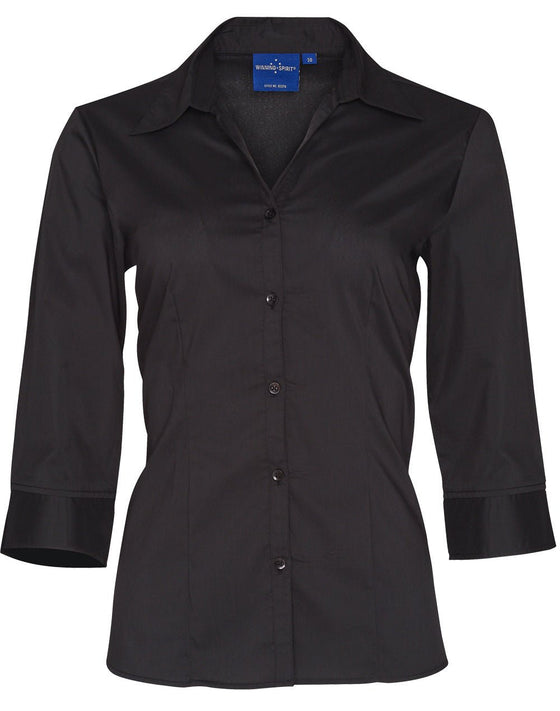 BS07Q Women's Teflon Executive 3/4 Sleeve Shirt - kustomteamwear.com